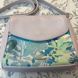 Vera Bradley Light Purple and Teal Crossbody Bag